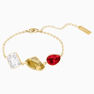 Prisma Bracelet, Multi-colored, Gold-tone plated