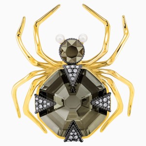 Magnetic Brooch, Multi-colored, Mixed metal finish - Broszka