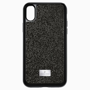 Etui na smartfona Glam Rock z ramką chroniącą przed uderzeniem, iPhone® X/XS, czarne