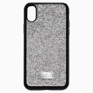 Etui na smartfona Glam Rock z ramką chroniącą przed uderzeniem, iPhone® X/XS, szare