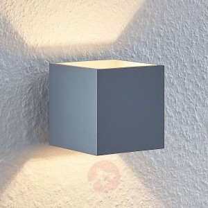 Lindby Mirza lampa ścienna, kątowy, szara