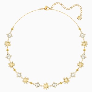 Olive Necklace, Multi-colored, Gold-tone plated