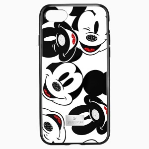 Mickey Face Smartphone Case with integrated Bumper, iPhone® 8, Black - Osłona do Iphone - Myszka Mickey