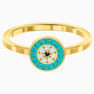 Luckily Ring, Multi-colored, Gold-tone plated