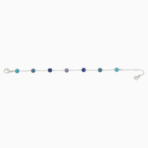 Blow Bracelet, Multi-colored, Rhodium plated