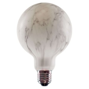 SEGULA żarówka globe LED 95 E27 8W marmur 4 400 K