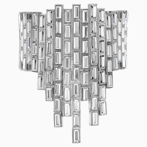 Fluid Azzurro Bracelet, Gray, Palladium plated