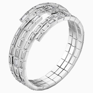 Fluid Azzurro Arm Cuff, Gray, Palladium plated