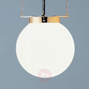 Lampa wisząca w stylu Bauhaus mosiądz 35 cm