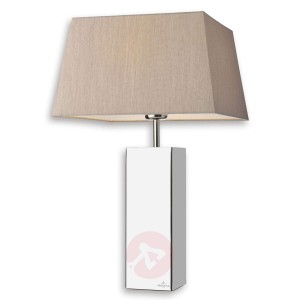 Prostokątna, wytworna lampa stołowa PRAG