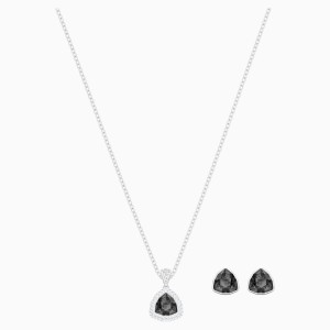 Begin Set, Black, Rhodium plated