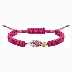 Bransoletka Mustique Sea Life Fish, różowa, powlekana palladem