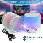 Mini głośnik LED - Bluetooth - zmieniający kolory - Różowy