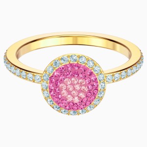 No Regrets Ring, Multi-colored, Gold-tone plated