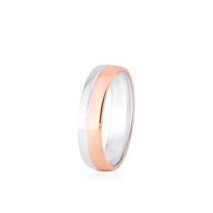 Obrączka złota Pink męska