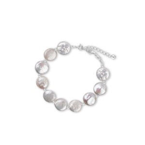 Bransoleta srebrna z masy perłowej