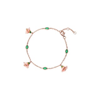 Bransoleta srebrna Kwiaty Nocy