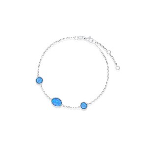 Bransoleta srebrna Laguna