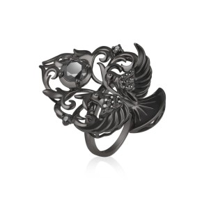 Pierścionek srebrny Rajski Ogród