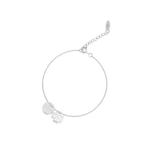 Bransoleta srebrna celebrytka