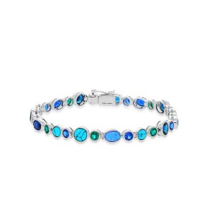 Bransoleta srebrna Laguna