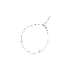 Bransoleta srebrna z elementami ozdobnymi