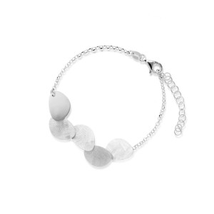 Bransoleta srebrna geometryczna