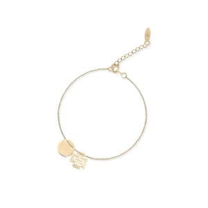 Bransoleta srebrna pozłacana celebrytka