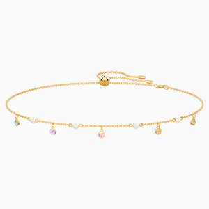 No Regrets Necklace, Multi-colored, Gold-tone plated