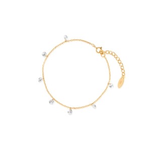 Bransoleta srebrna z cyrkoniami