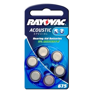 Mała bateria Rayovac 675 Acoustic 1,4V, 640m Ah