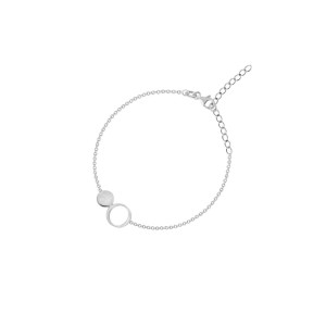 Bransoleta srebrna minimalistyczna