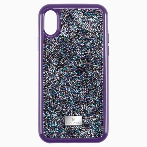 Etui na smartfona Glam Rock z ramką chroniącą przed uderzeniem, iPhone® X/XS, fioletowe