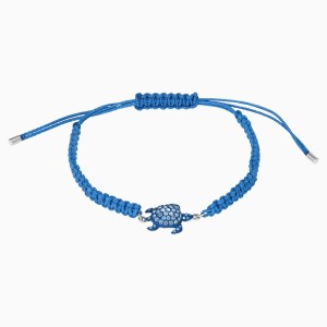 Bransoletka Mustique Sea Life Turtle, niebieska, powlekana palladem