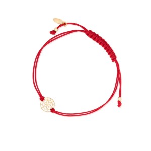 Bransoleta srebrna pozłacana z ażurową arabeską