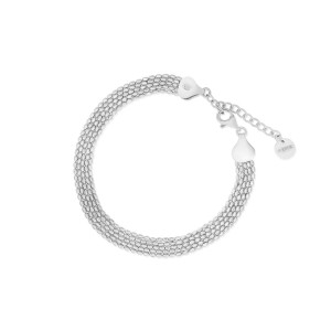 Bransoleta srebrna splot popcorn