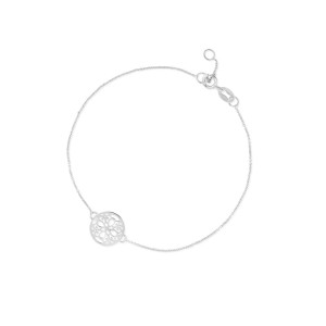 Bransoleta z białego złota W.KRUK