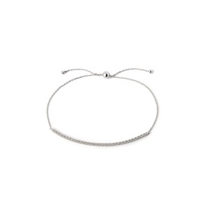 Bransoleta białe złoto z brylantem