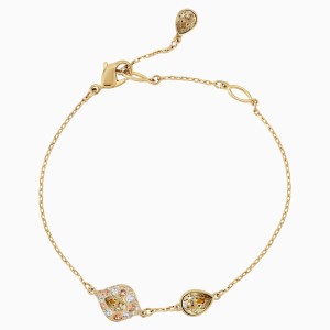 Bransoletka Graceful Bloom, brązowa, w odcieniu złota