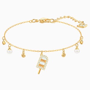No Regrets Ice Cream Bracelet, Multi-colored, Gold-tone plated