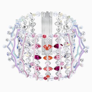 Neon Bracelet, Multi-colored, Rhodium plated