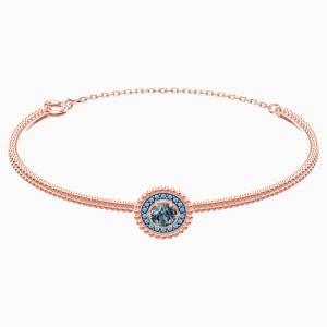 Oxygen Bangle, Gray, Rose-gold tone plated