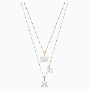 Out of this World Queen Necklace, White, Mixed metal finish