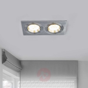 2-punktowa oprawa wpuszczana LED MINAR, aluminiowy