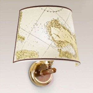 Mosiężna lampa ścienna Laguna