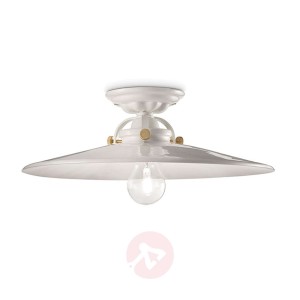 Lampa sufitowa Retro C105, biała