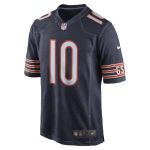 Męska koszulka meczowa do futbolu amerykańskiego NFL Chicago Bears (Mitch Trubisky) - Niebieski