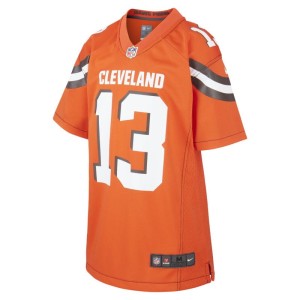 Koszulka meczowa dla dużych dzieci NFL Cleveland Browns (Odell Beckham Jr.) - Pomarańczowy
