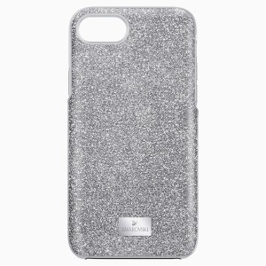 High Smartphone Case with integrated Bumper, iPhone® 8, Gray - Szara osłona na Iphone