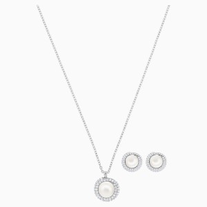 Zestaw Originally, biały, powlekany rodem